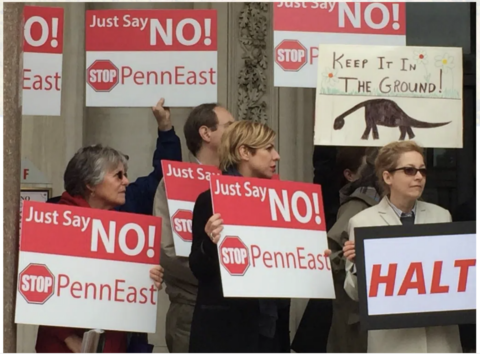 Protesting PennEast Pipeline