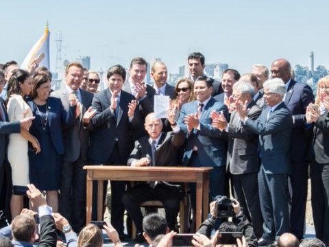 Updates California Governor Jerry Brown Signed A Bill Extending The State's Cap And Trade Program To 2030.