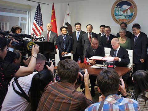 China, California Sign Climate MOU