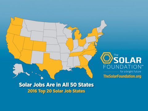 Go to Ray of Sunshine: Solar Accounted for 1-in-50 New Jobs